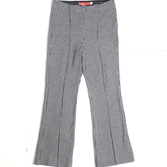 Cartonnier by Anthropologie Houndstooth Elastic Waist Kick Flare Crop Pa… - Picture 3 of 16